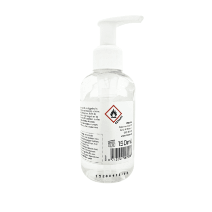 Dermotect Handgel Extra Hygiëne met pompje 150 ml achteraanzicht
